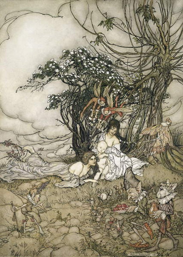 Detail of The Changeling, 1905 by Arthur Rackham