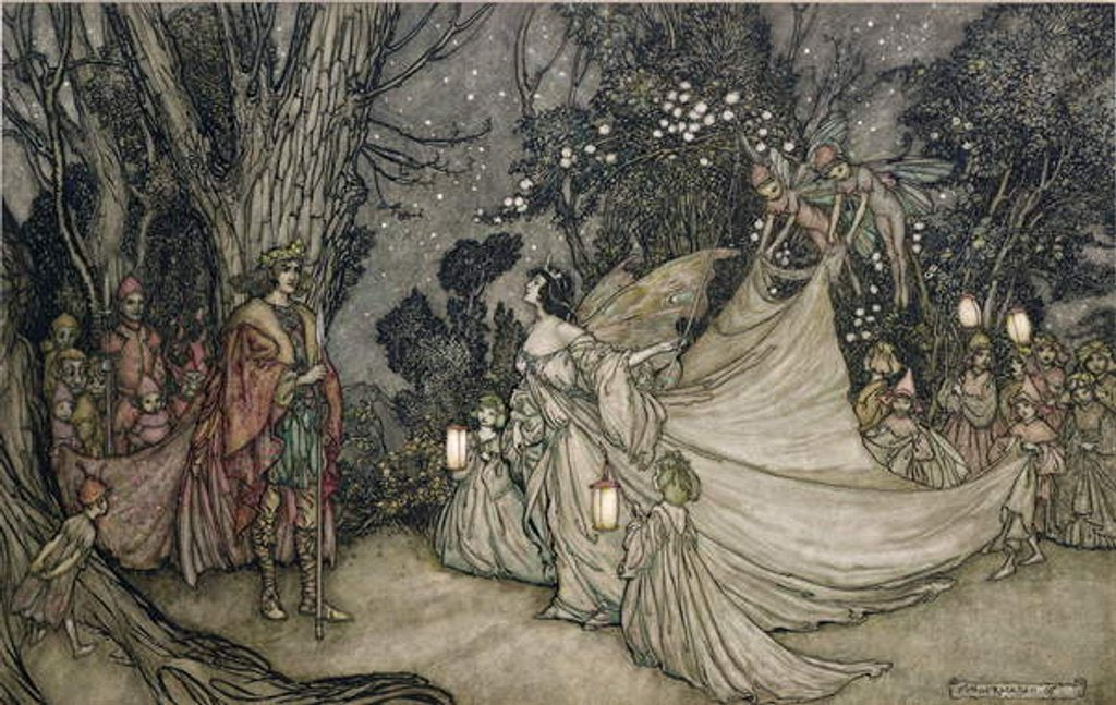 Detail of The Meeting of Oberon and Titania, 1905 by Arthur Rackham