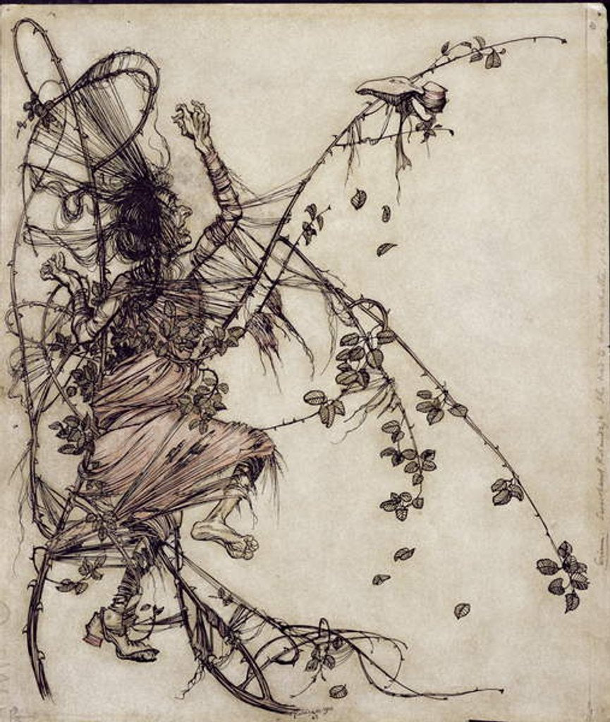 Detail of Sweetheart Roland by Arthur Rackham
