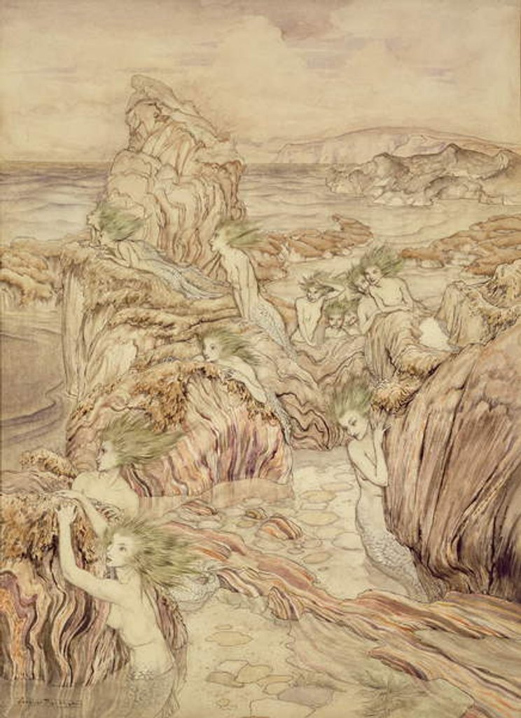Detail of Daughter of the Sea by Arthur Rackham