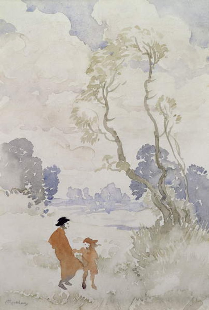 Detail of Windy Day by Arthur Rackham