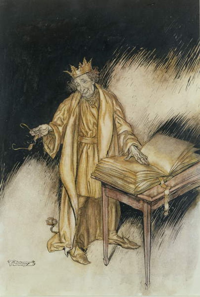 Detail of King Midas by Arthur Rackham