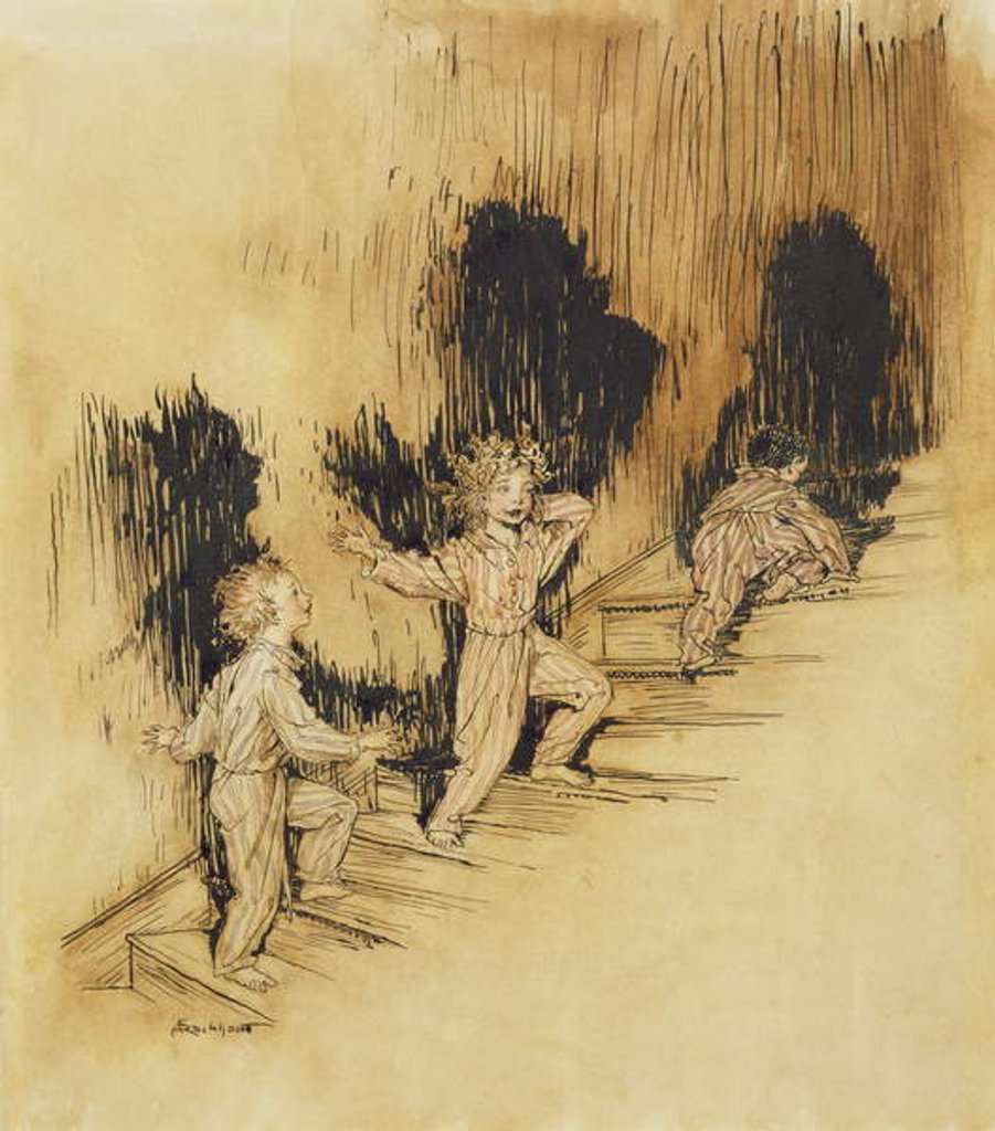 Detail of Twas the Night Before Christmas by Arthur Rackham