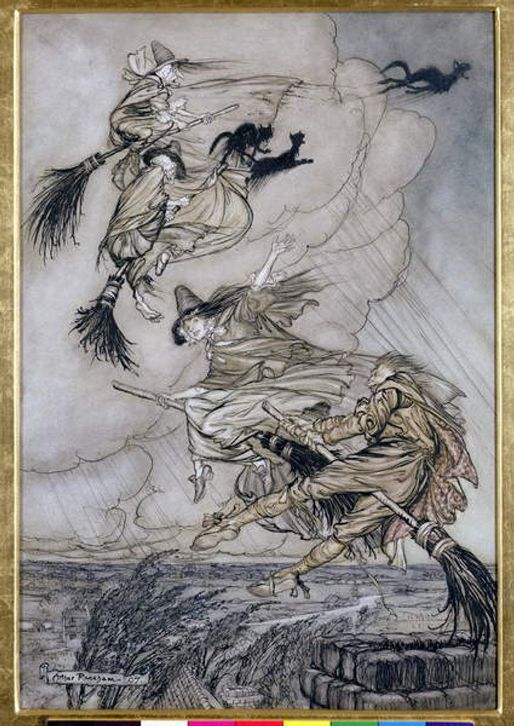 Detail of Hey! Up the Chimney Lass! Hey After you! by Arthur Rackham