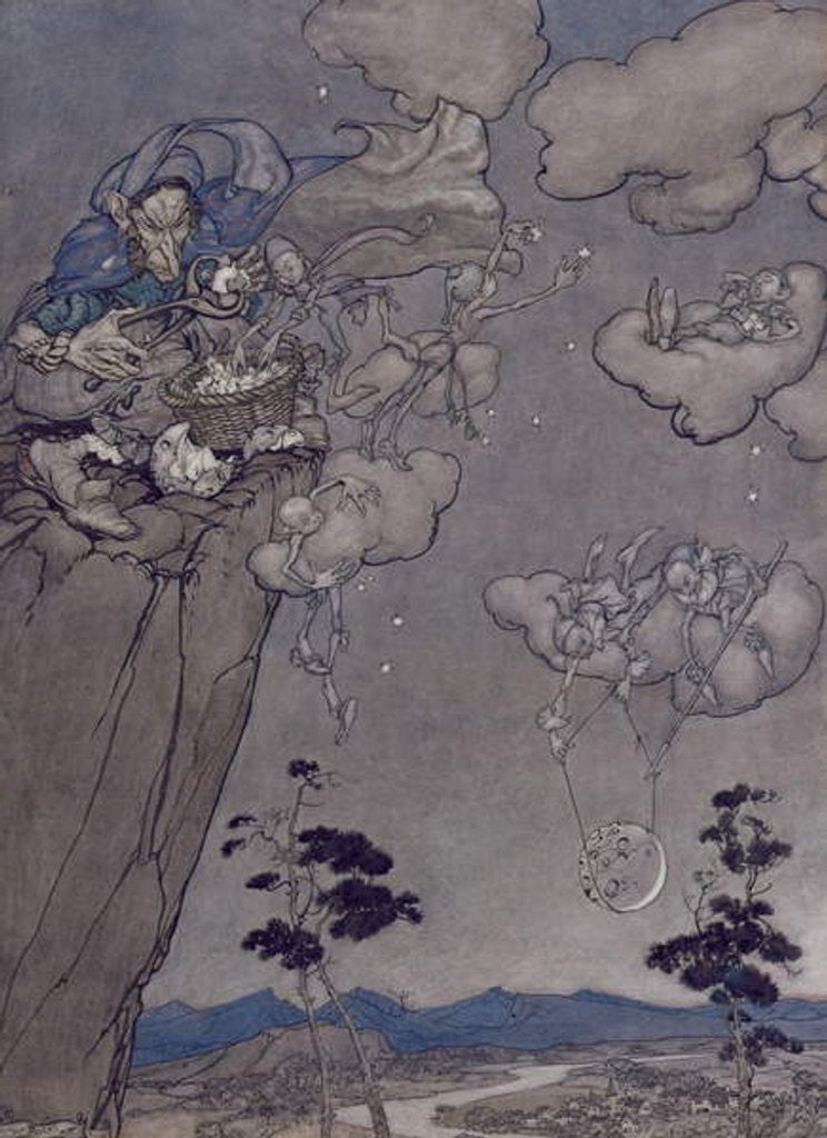 Detail of Illustration from 'Rip Van Winkle' by Washington Irving 1904 by Arthur Rackham