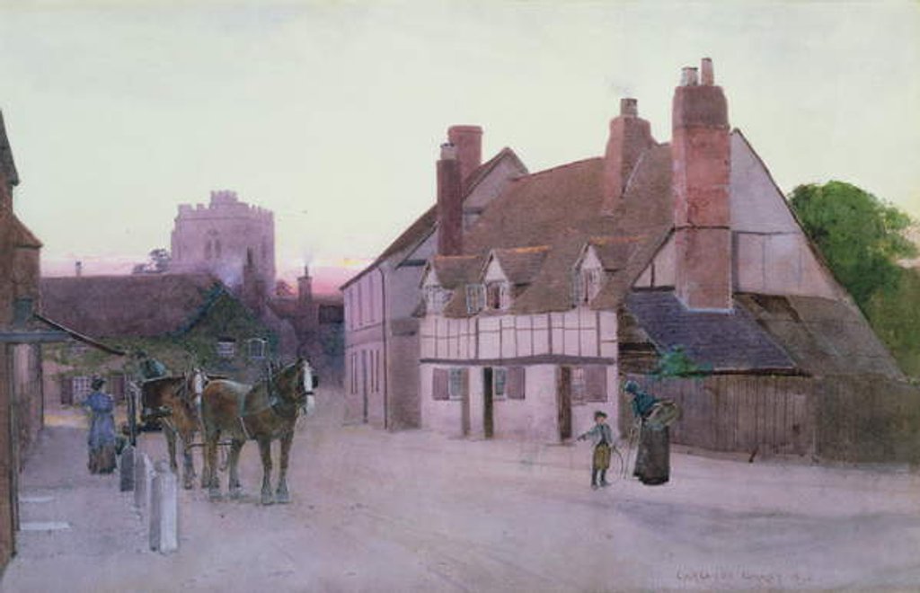 Detail of Twilight, Cookham, 1892 by Carleton Grant