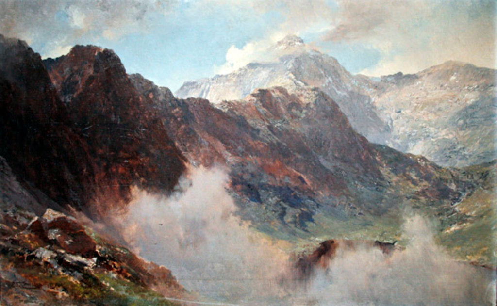 Detail of The Snowdon Horseshoe, 1908 by Edward Theodore Compton