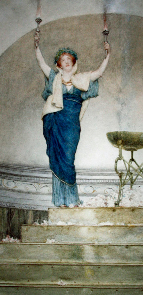 Detail of A Priestess of Hymen by Lawrence Alma-Tadema