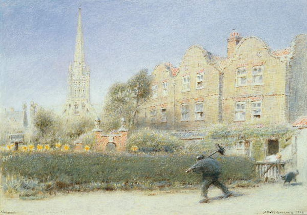 Detail of Norwich and the Chimney Sweep, 1923 by Albert Goodwin