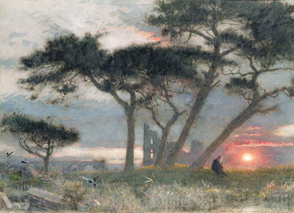 Detail of A Day's End: 'It Might Have Been' by Albert Goodwin