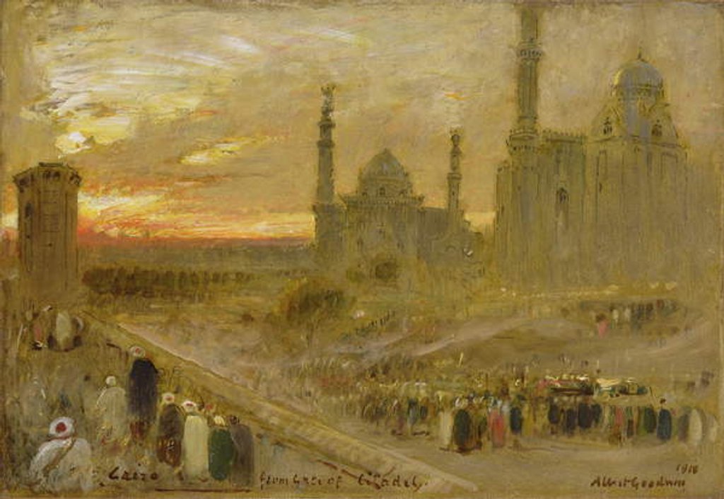 Detail of Cairo from the Gate of the Citadel, 1910 by Albert Goodwin