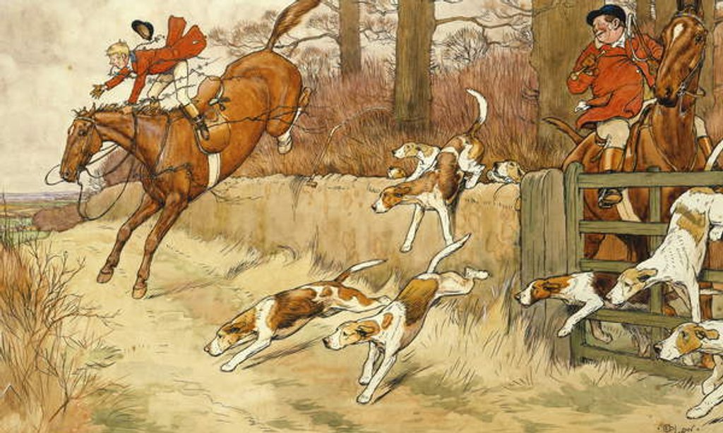 Detail of Hoff - For a Five Pound Note by Cecil Charles Windsor Aldin