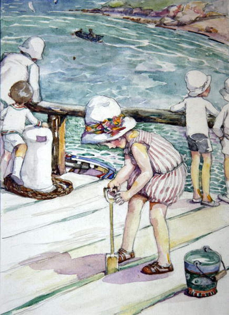 Detail of How Evangeline Lost Her Spade, 1929 by Anne Anderson