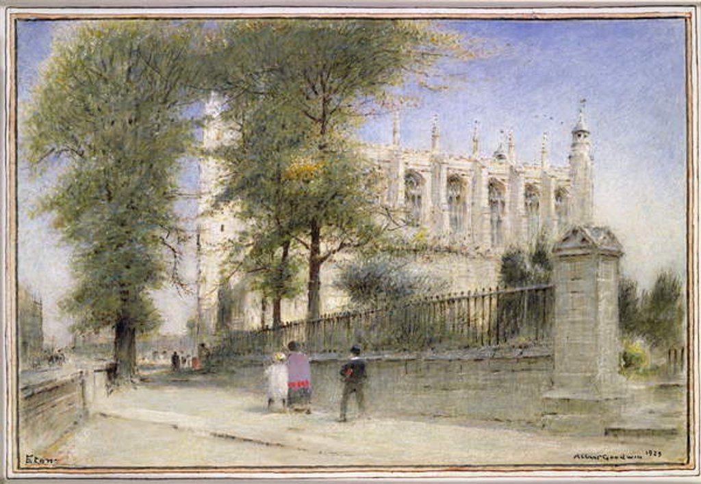 Detail of Eton College, Windsor, 1923 by Albert Goodwin