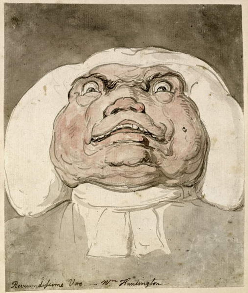 Detail of `Reverendissimo Viro - V.H Huntington` by Thomas Rowlandson
