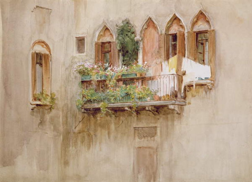 Detail of Venetian Balcony by Walter Frederick Roofe Tyndale