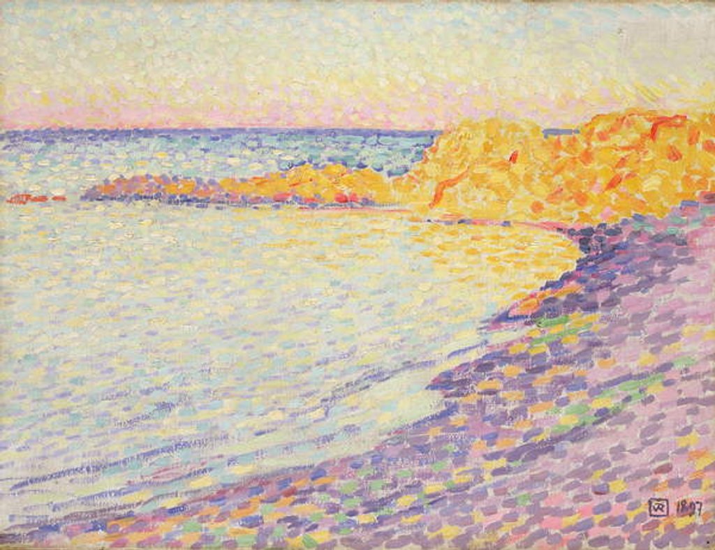Detail of Petit Plage, Saint Tropez, 1897 by Theo van Rysselberghe