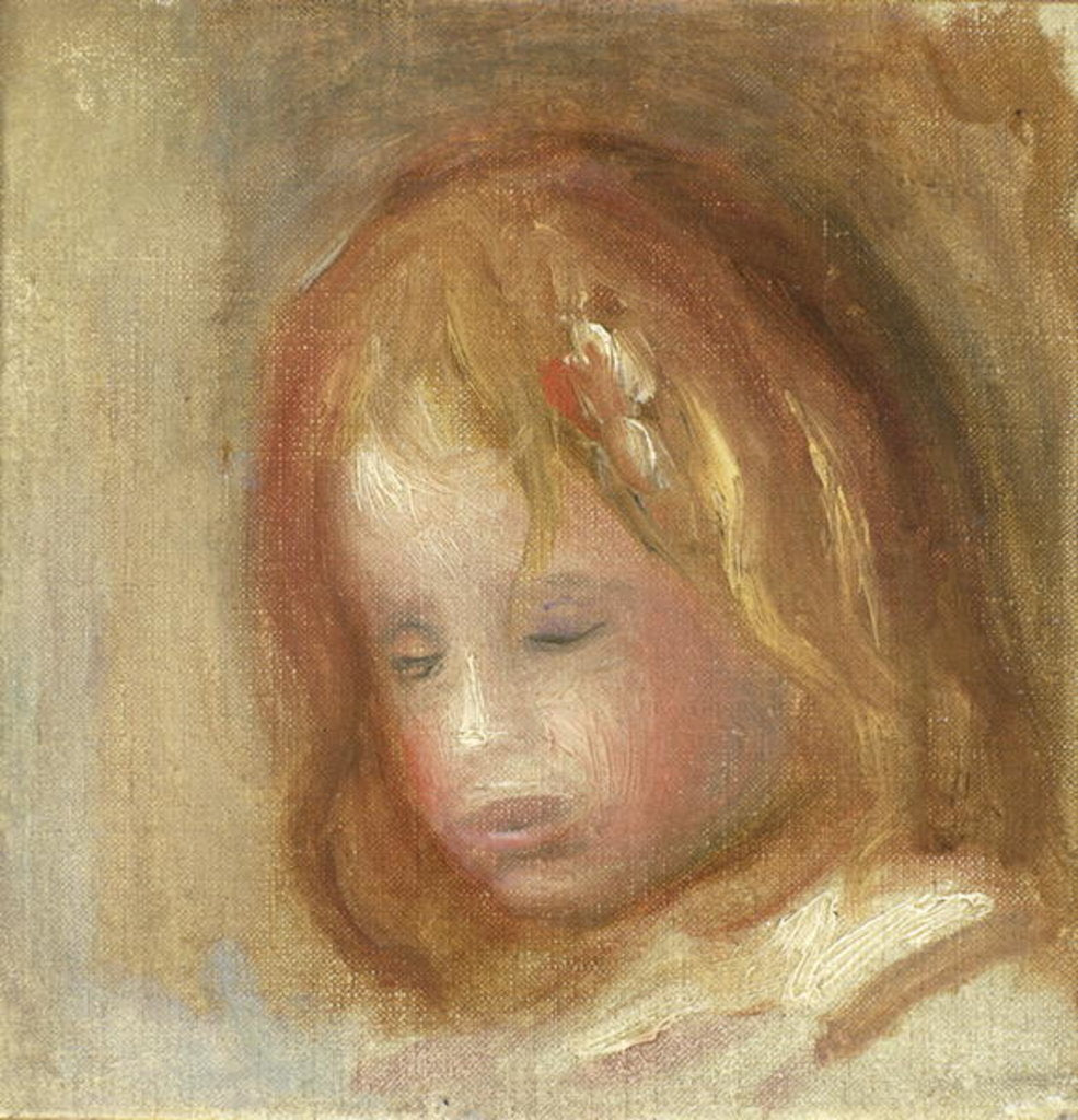 Detail of Portrait of a Child by Pierre Auguste Renoir
