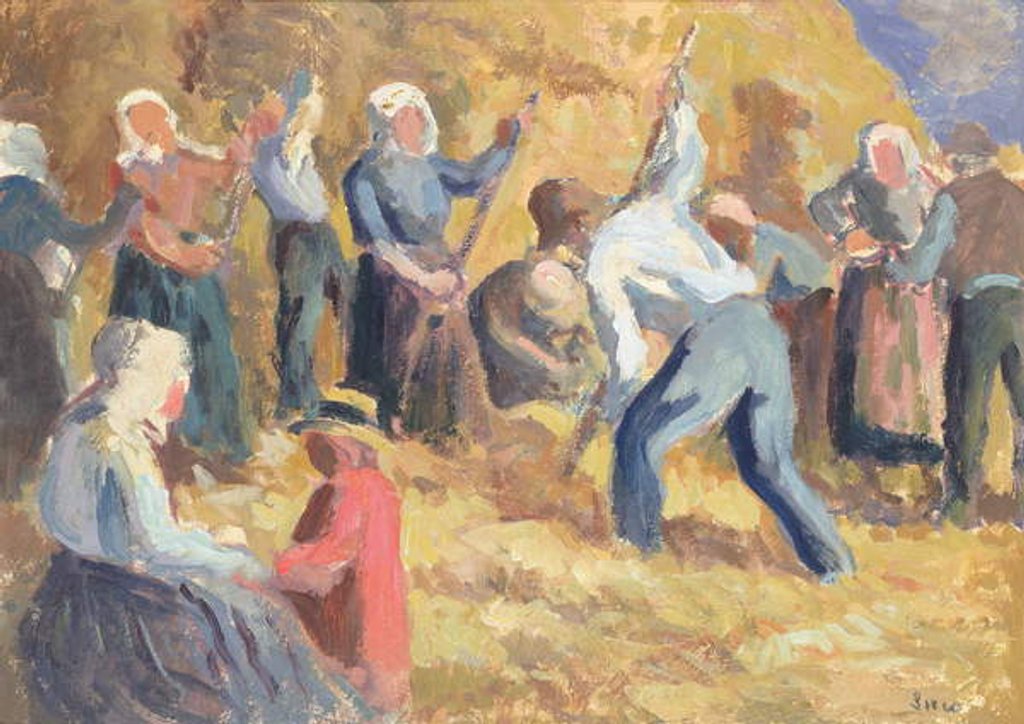 Detail of The Harvest, c.1914 by Maximilien Luce