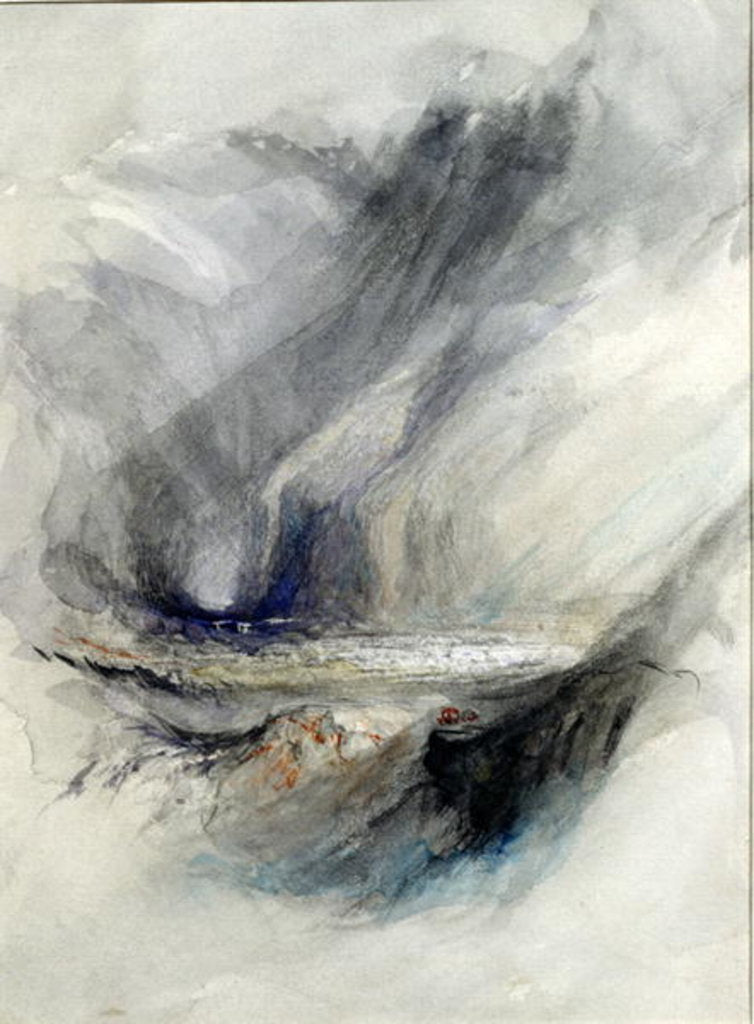 Detail of The Gates of the Hills, version of J.M.W. Turner's 'St. Gothard', frontispiece for Vol 4 of 'Modern Painters' by John Ruskin