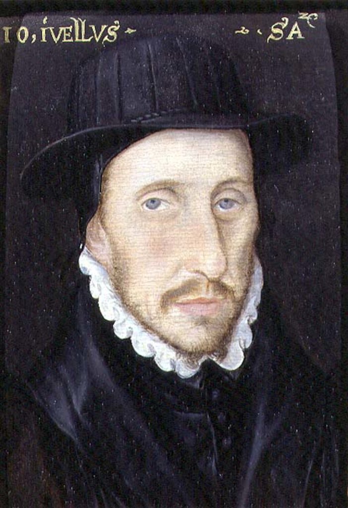 Detail of Portrait of John Jewell Fellow of Corpus Christi College, Oxford and Bishop of Salisbury by English School