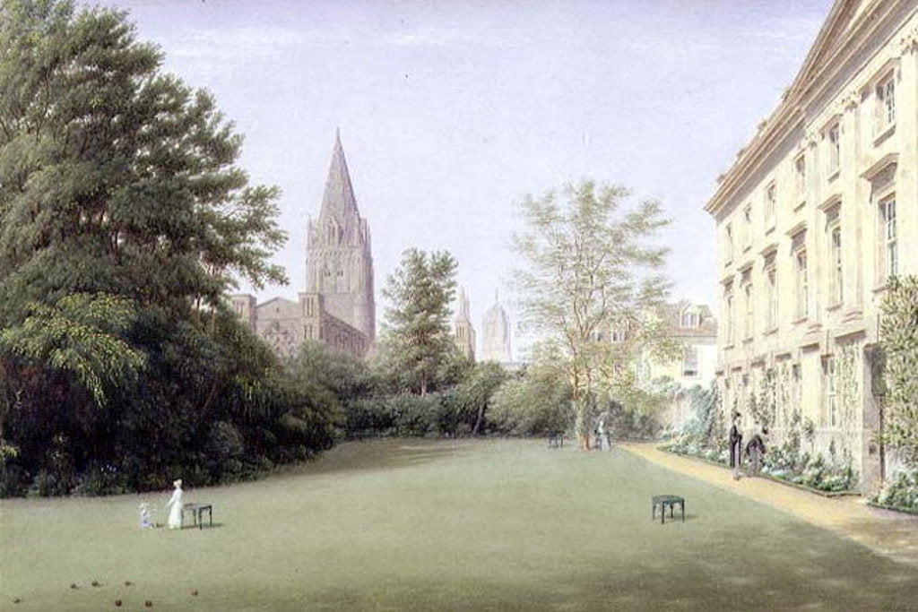 Detail of The Garden and Fellows' Building of Corpus Christi College, Oxford by William Turner