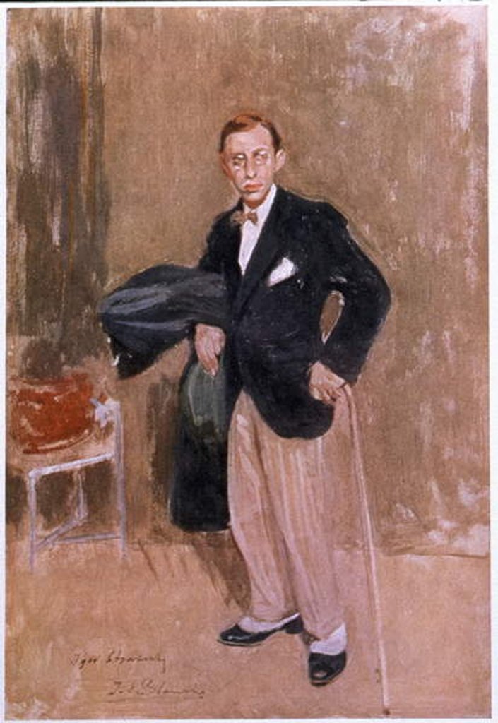 Detail of Igor Stravinsky, c.1916 by Jacques-Emile Blanche
