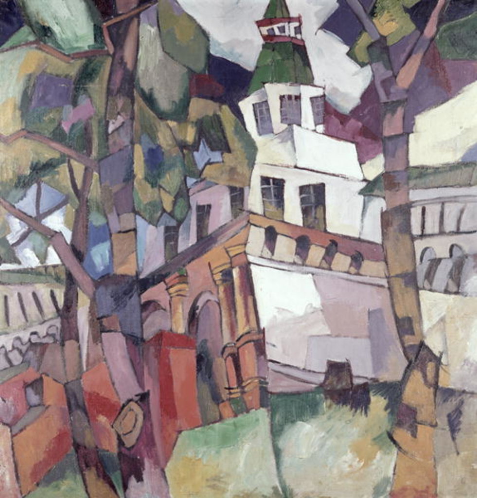 Detail of Gates of Tour, study for the New Jerusalem, 1917 by Aristarkh Vasilievic Lentulov