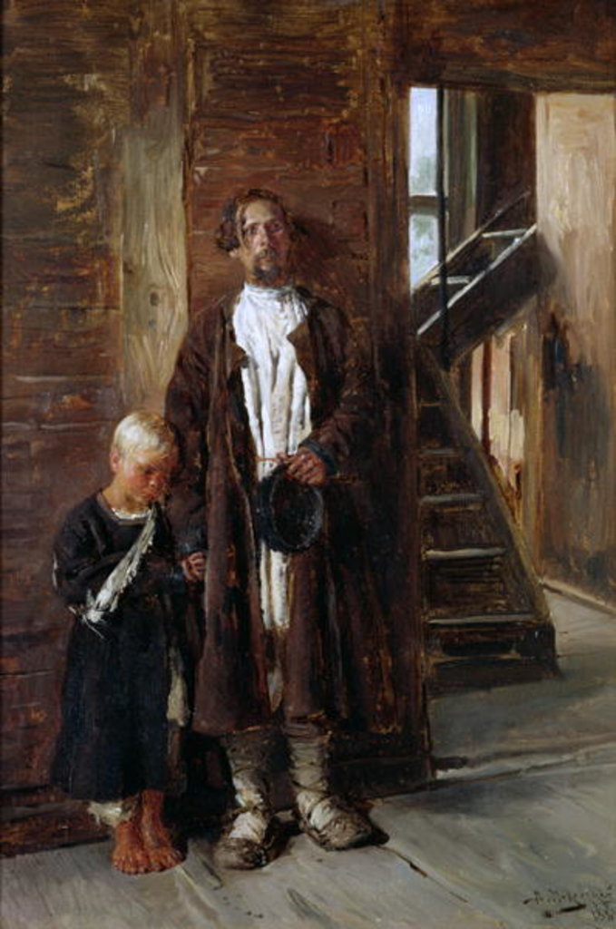 Detail of In Search of Medicine, 1884 by Vladimir Egorovic Makovsky