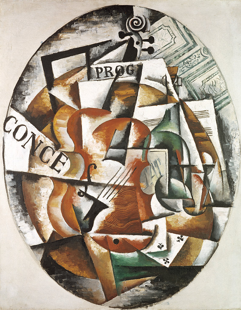 Detail of Violin, 1915 by Lyubov Sergeevna Popova