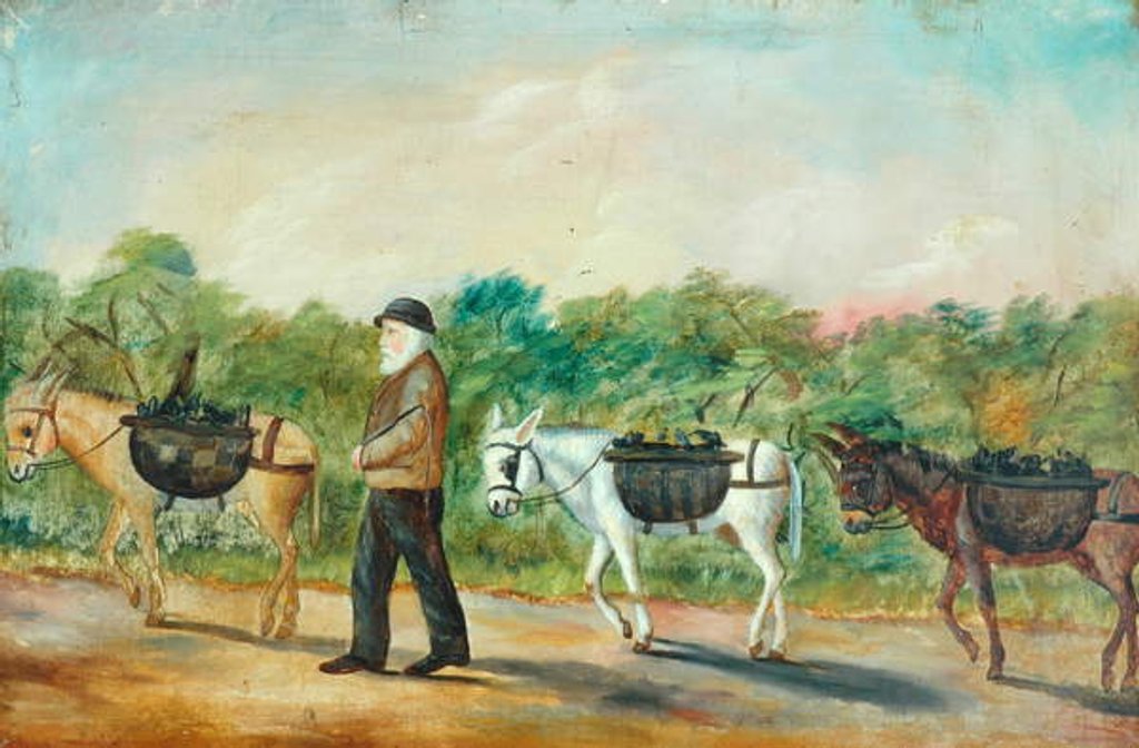 Detail of Coal Transportation in to Shibden Valley, 1880 by Unknown Artist