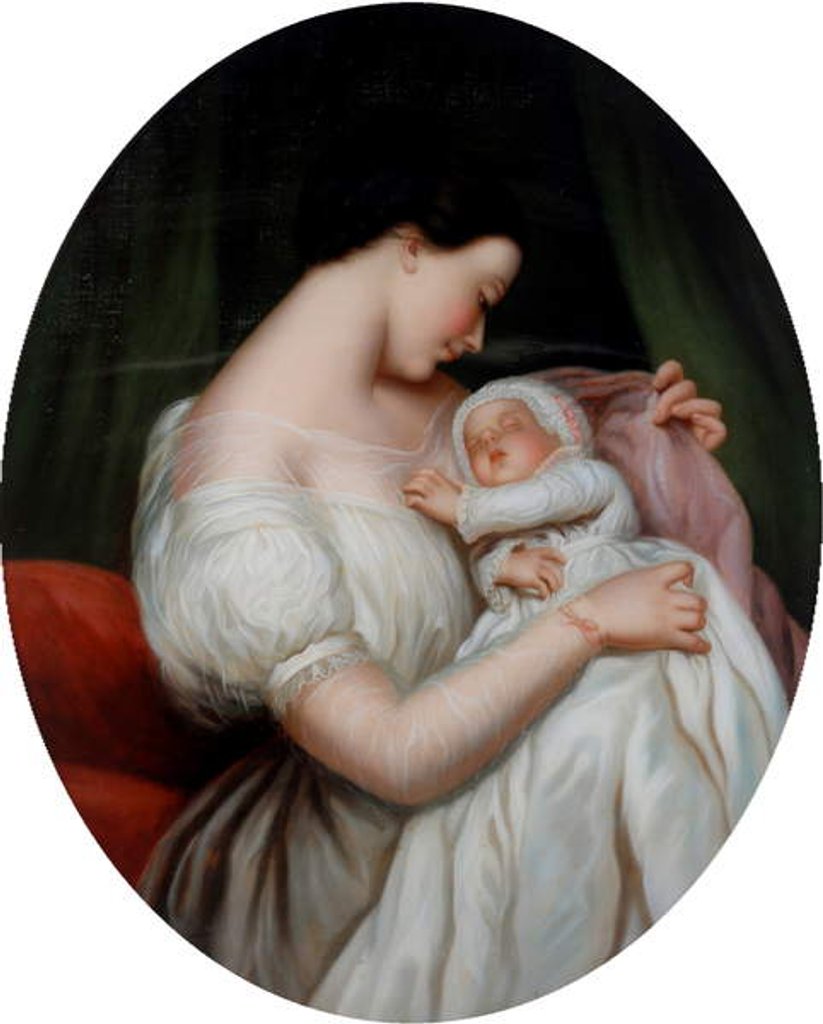 Detail of Woman and Child by Unknown Artist