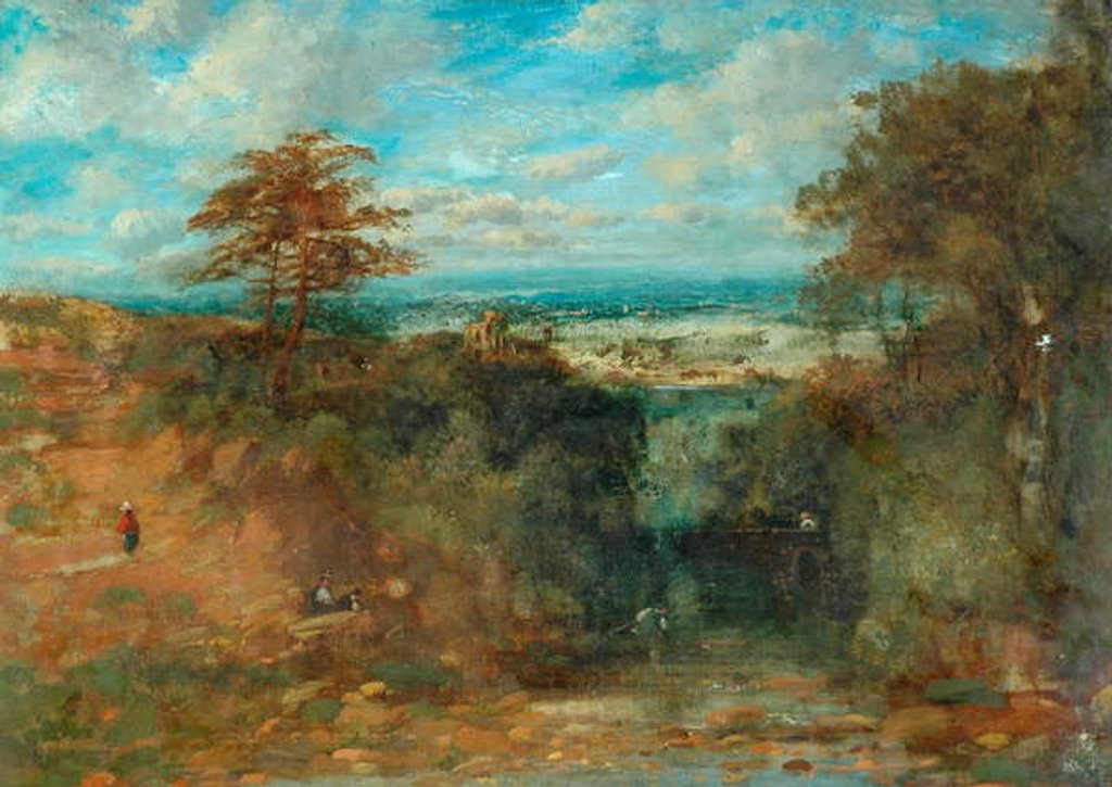 Detail of Rural Scene, c.1837 by Unknown Artist