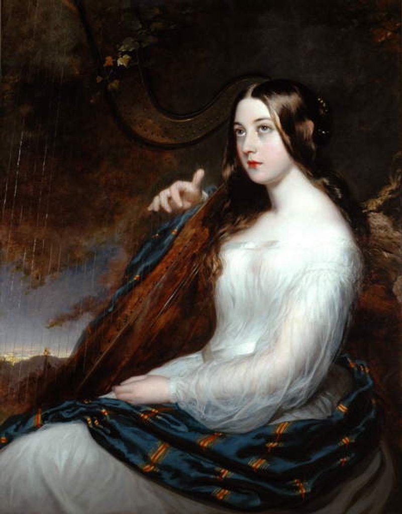 Detail of Sarah Curran Playing The Harp, 1800 by William Beechey