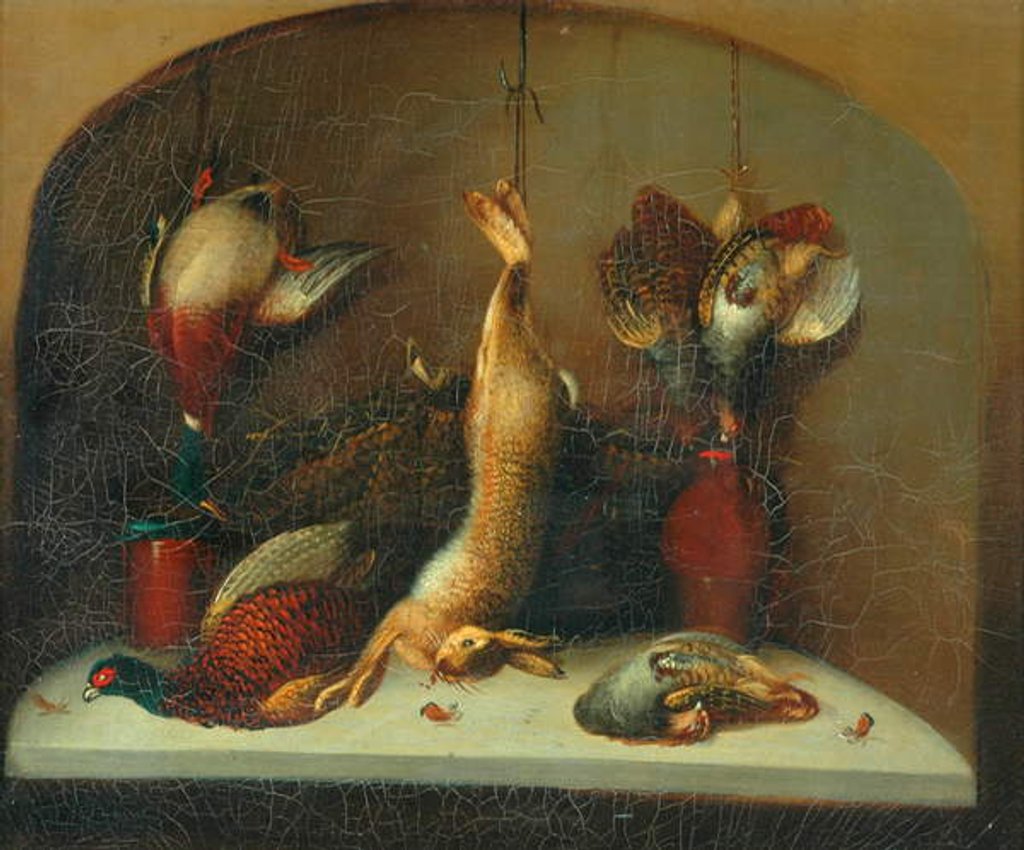 Detail of Still Life With Game by Benjamin Blake