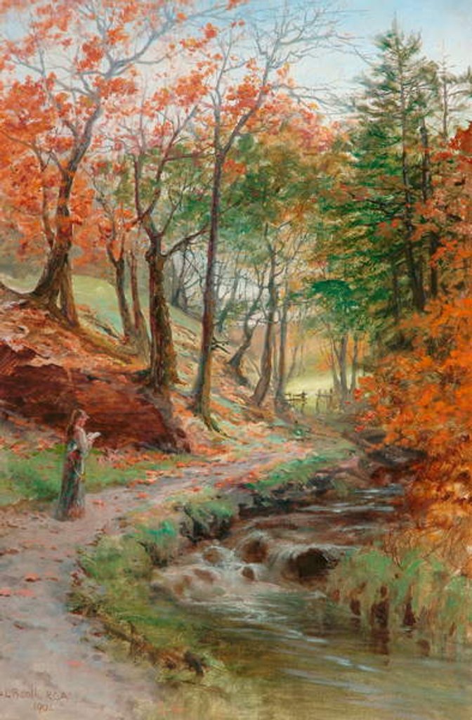 Detail of Near Dean Wood, Rivington, 1901 by Samuel Lawson Booth