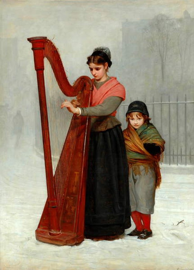 Detail of The Orphans, 1870 by Philip Hermogenes Calderon