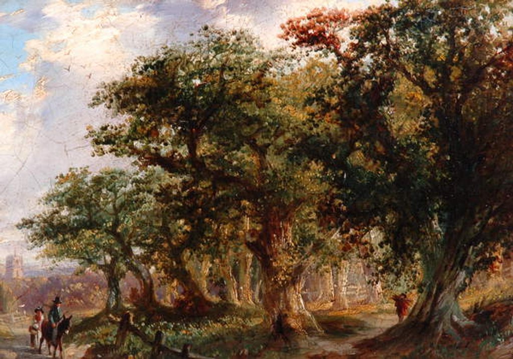 Detail of Landscape, 1805-21 by John (attr.to) Crome
