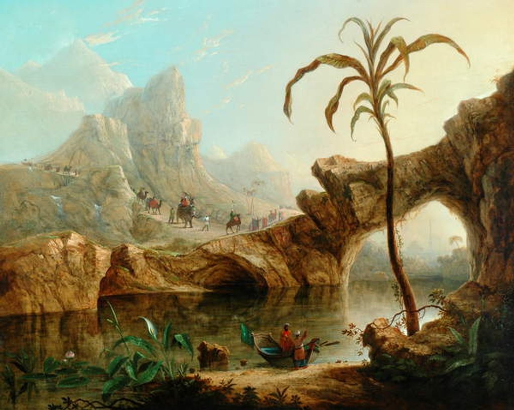 Detail of Scene In The Himalayas by William Daniell