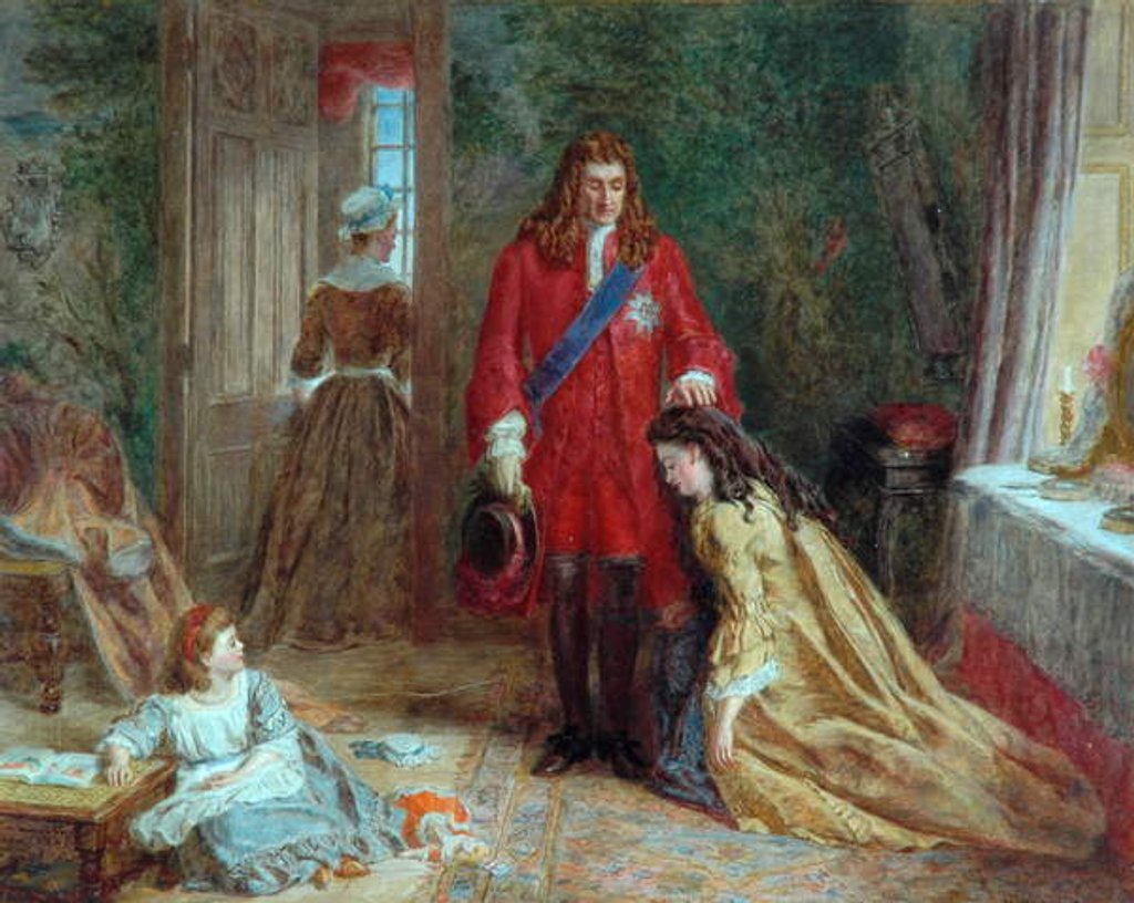 Detail of The Duke's Blessing by William Powell Frith