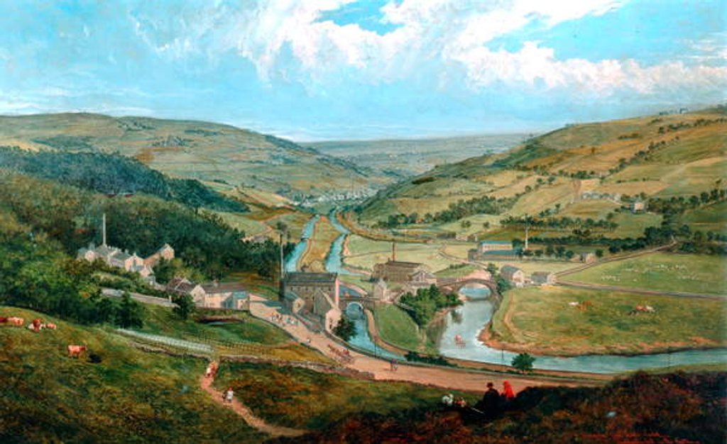 Detail of Brearley From Lower Ewood, 1869 by John Holland