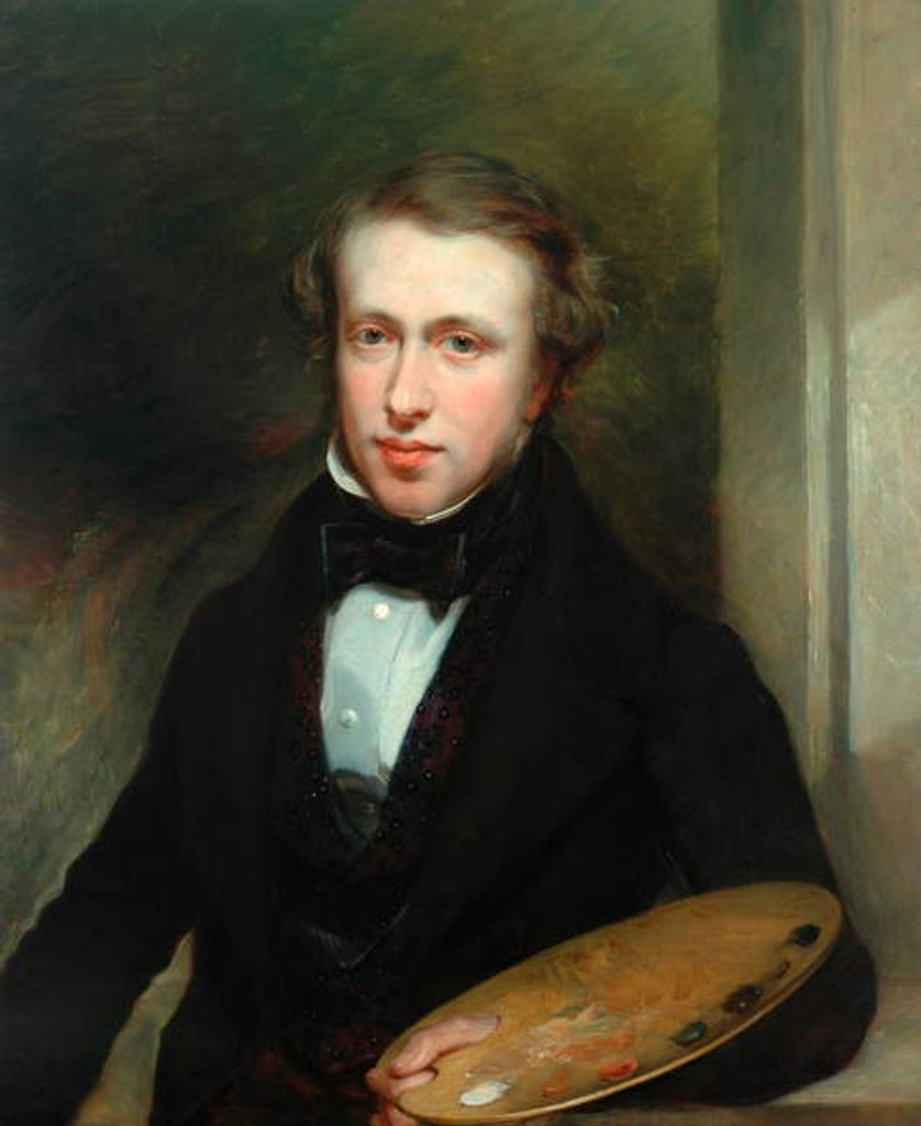 Detail of Self Portrait, 1839 by Joshua Horner