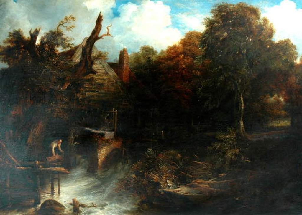 Detail of Old Water Mill, North Devon by Frederick Richard Lee