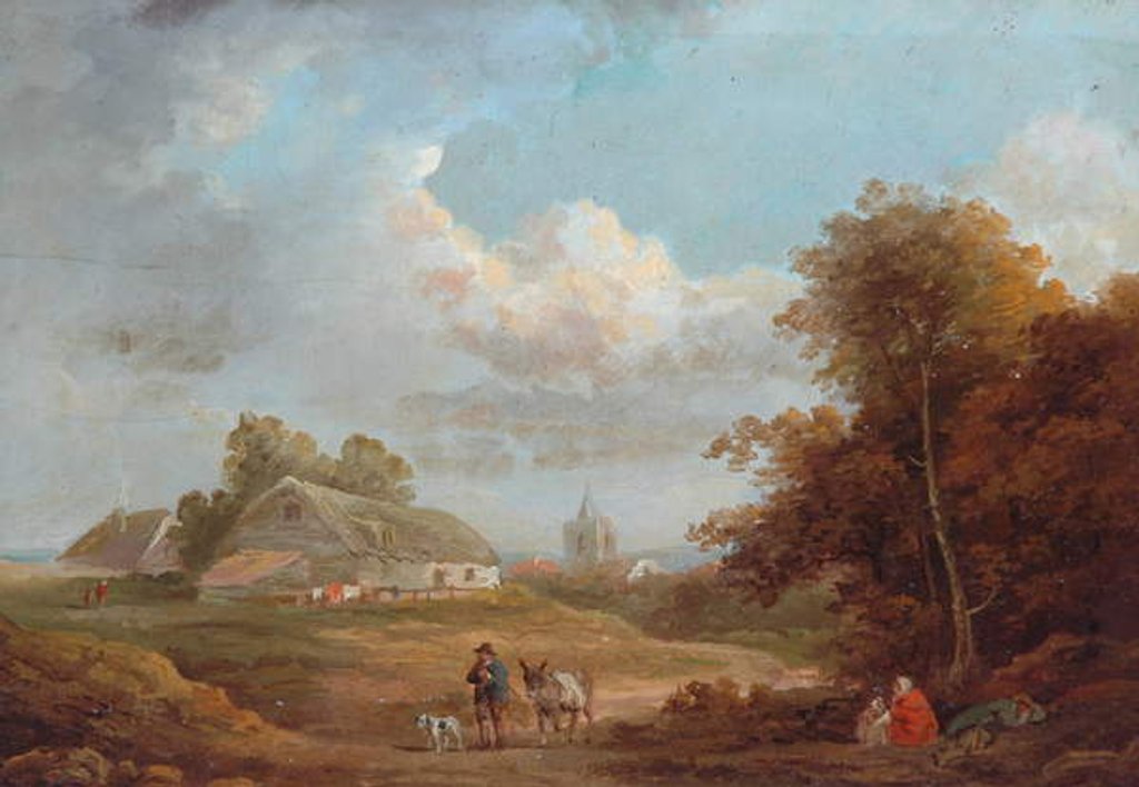 Detail of Landscape by George Morland