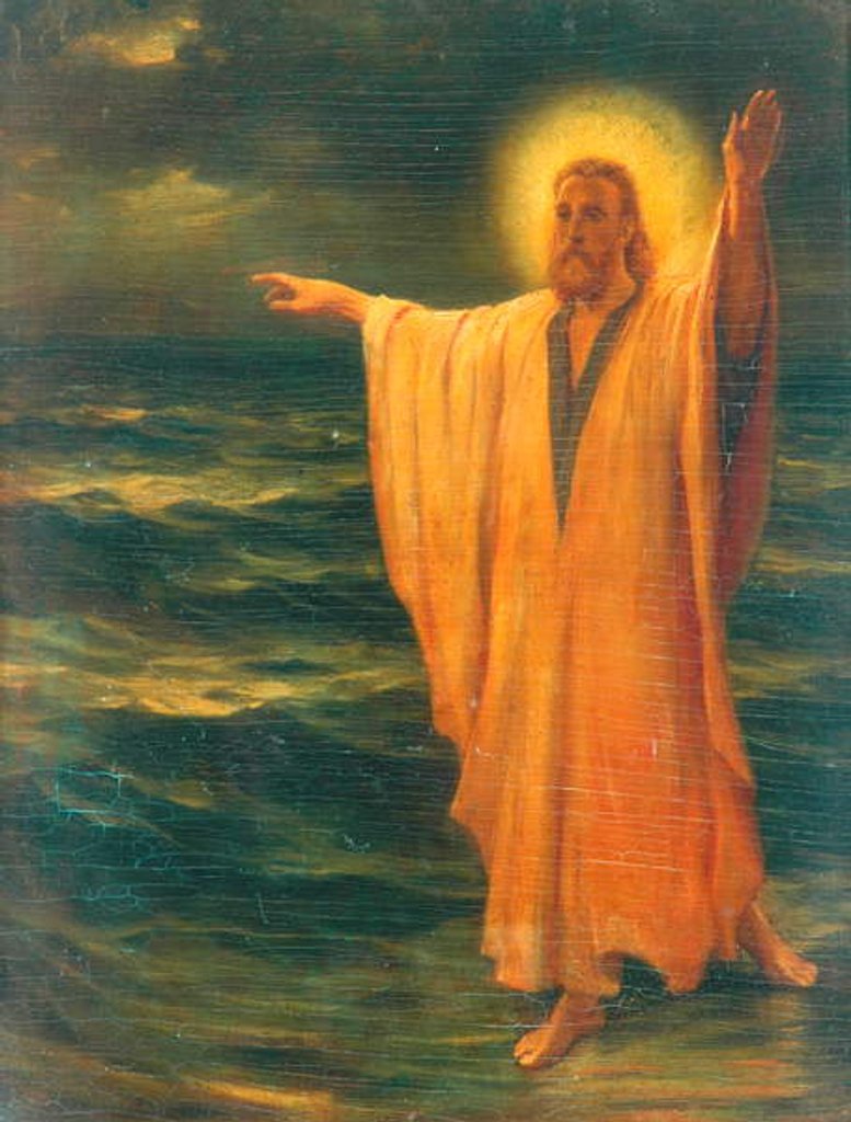 Detail of Christ Walking On The Water by Phillip Richard Morris