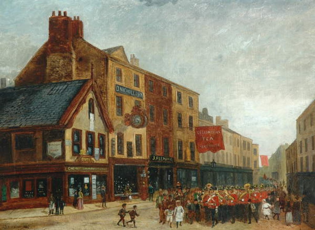 Detail of Halifax Street Scene, 1890 by John William Oates