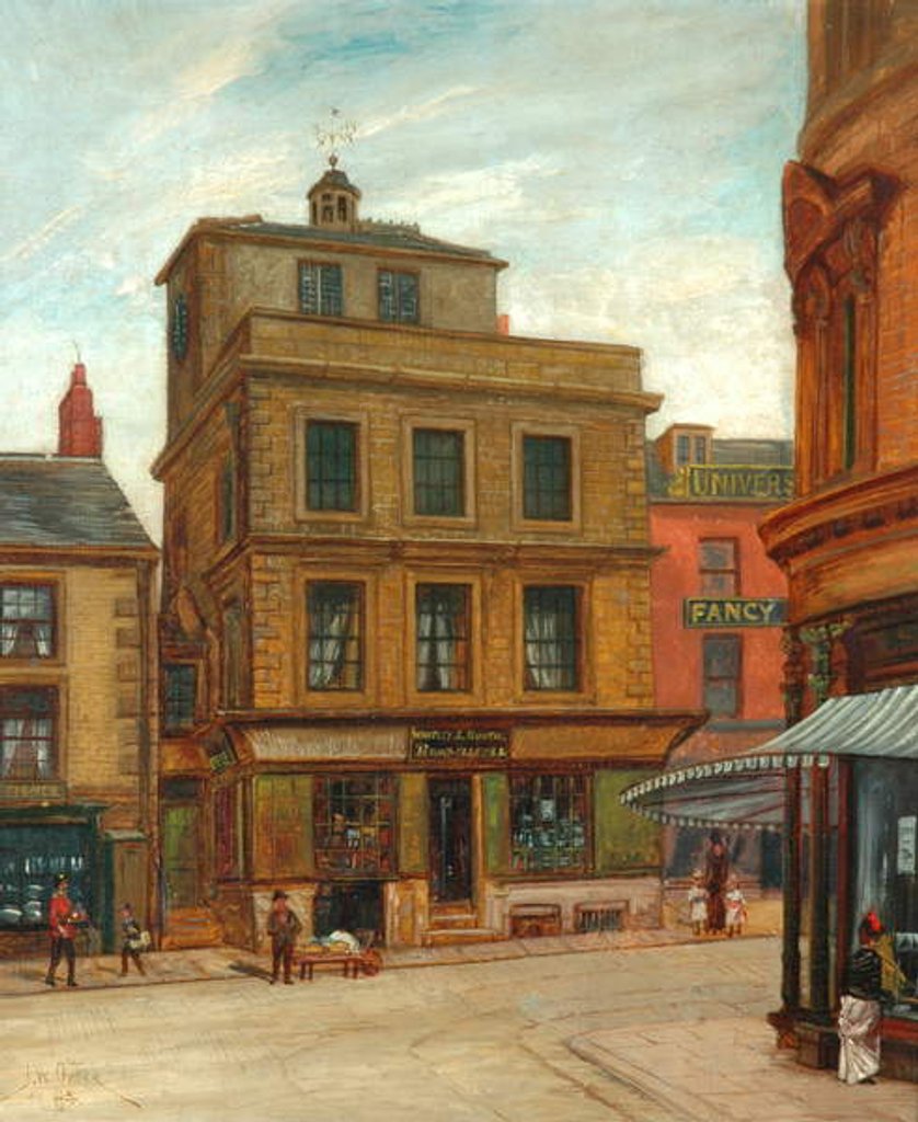 Detail of The Castle, Market Street, Halifax, c.1895 by John William Oates