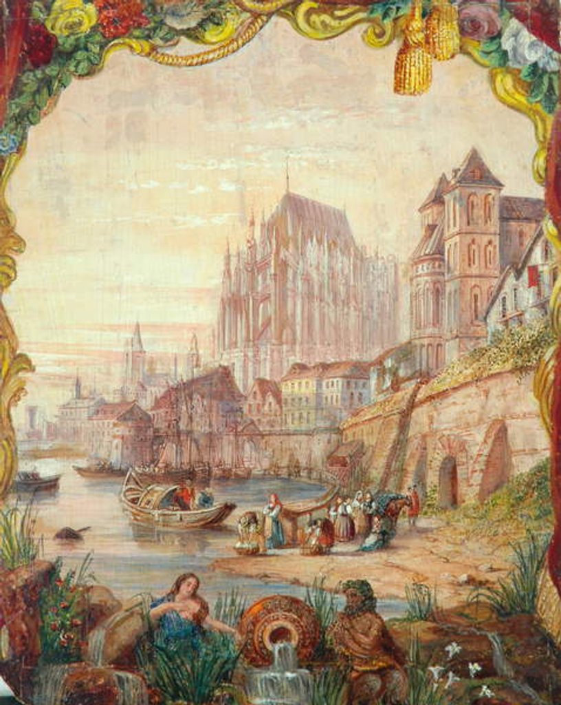 Detail of River Scene, 1855 by William Clarkson Stanfield