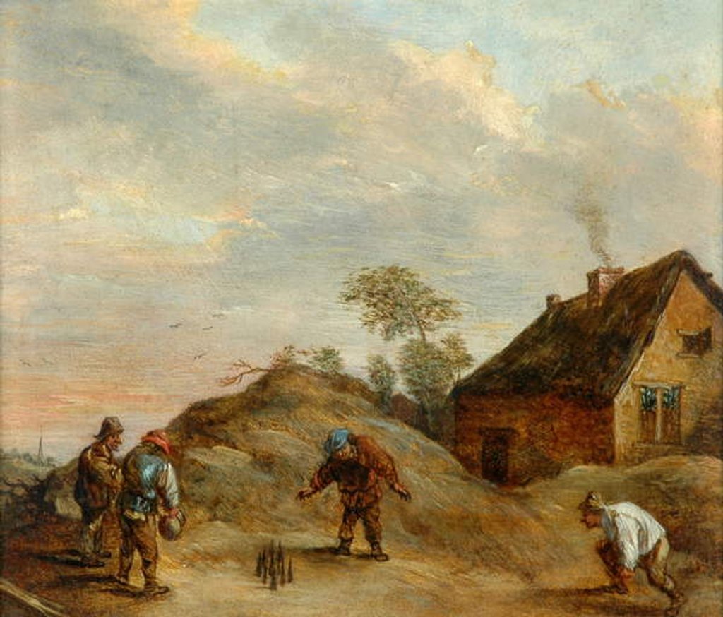 Detail of Men Playing At Bowls by David the Younger (attr. to) Teniers