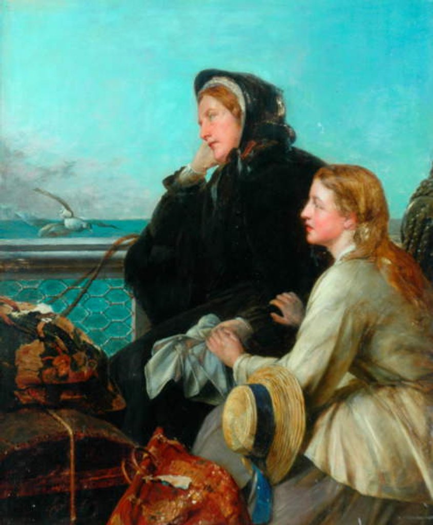 Detail of My Native Land, Goodbye, 1879 by Henry Nelson O'Neil